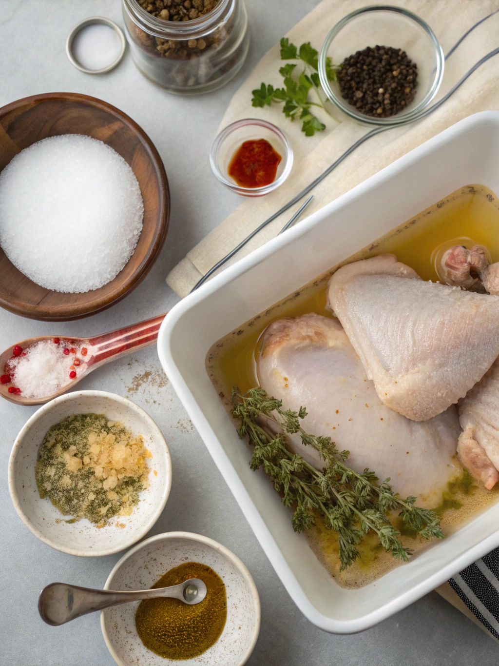 Chicken brine recipe preparing steps